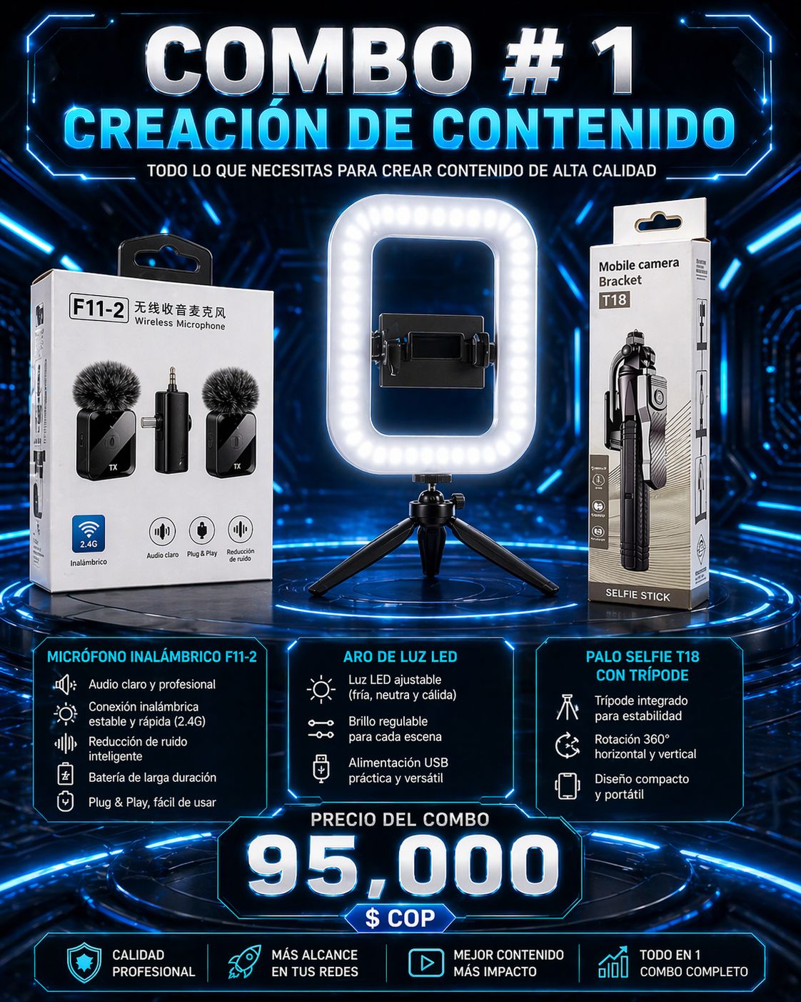 COMBO #1 CREACION CONTENIDO